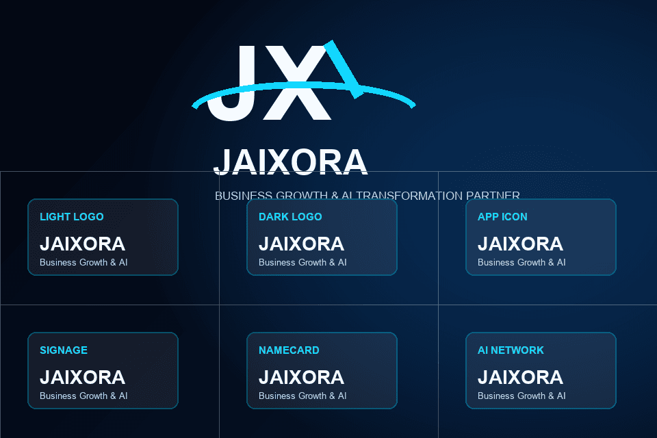 JAIXORA brand identity